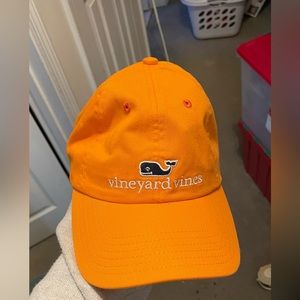 Orange vineyard vines baseball cap